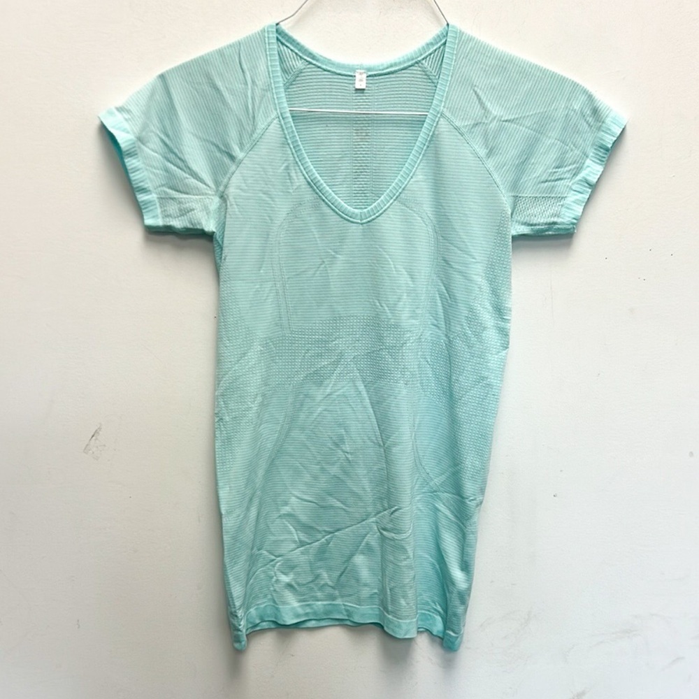 Lululemon blue v neck tee